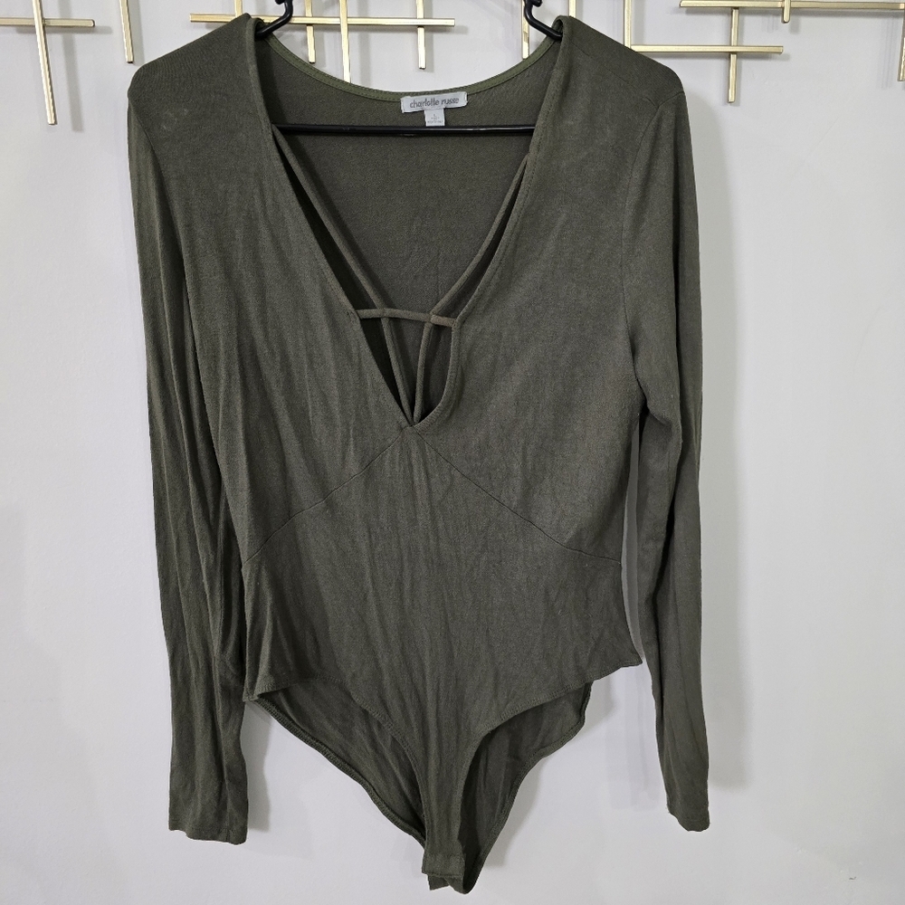Charlotte Russe Dark Green Bodysuit​